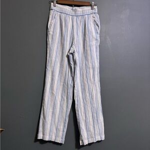 Vineyard vines blue pinstripe cotton pants size XS